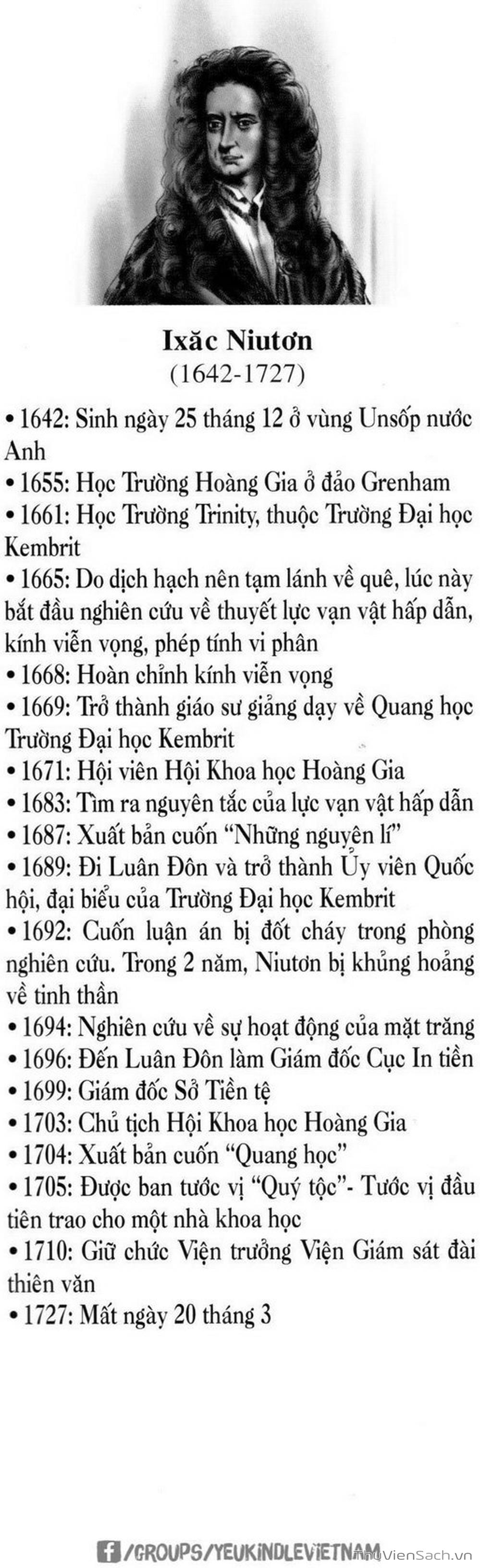 Truyện Tranh Danh Nhân Thế Giới - Niuton trang 2