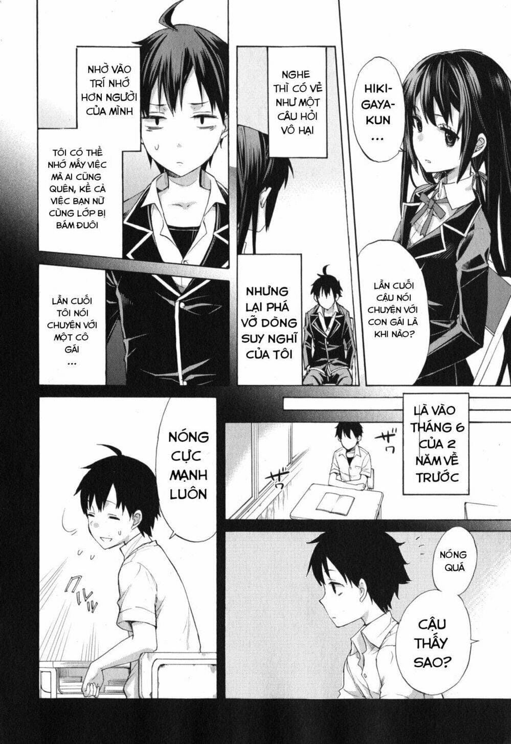 Truyện Tranh Chuyện Tình Thanh Xuân Bi Hài Của Tôi Quả Nhiên Là Sai Lầm - Oregairu trang 6