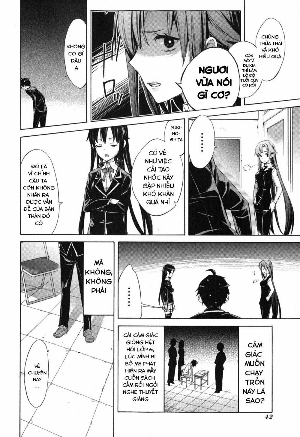 Truyện Tranh Chuyện Tình Thanh Xuân Bi Hài Của Tôi Quả Nhiên Là Sai Lầm - Oregairu trang 6