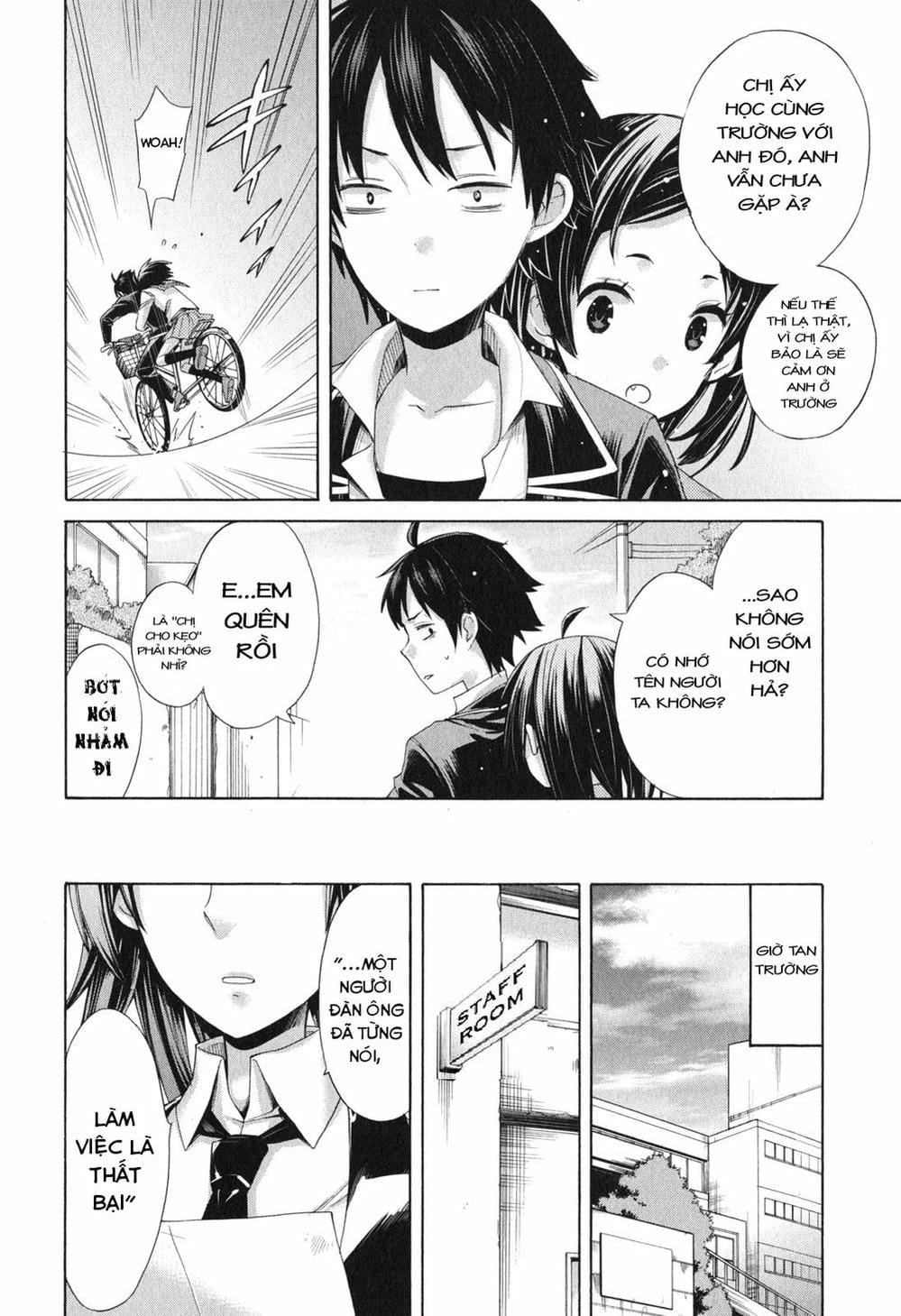 Truyện Tranh Chuyện Tình Thanh Xuân Bi Hài Của Tôi Quả Nhiên Là Sai Lầm - Oregairu trang 6