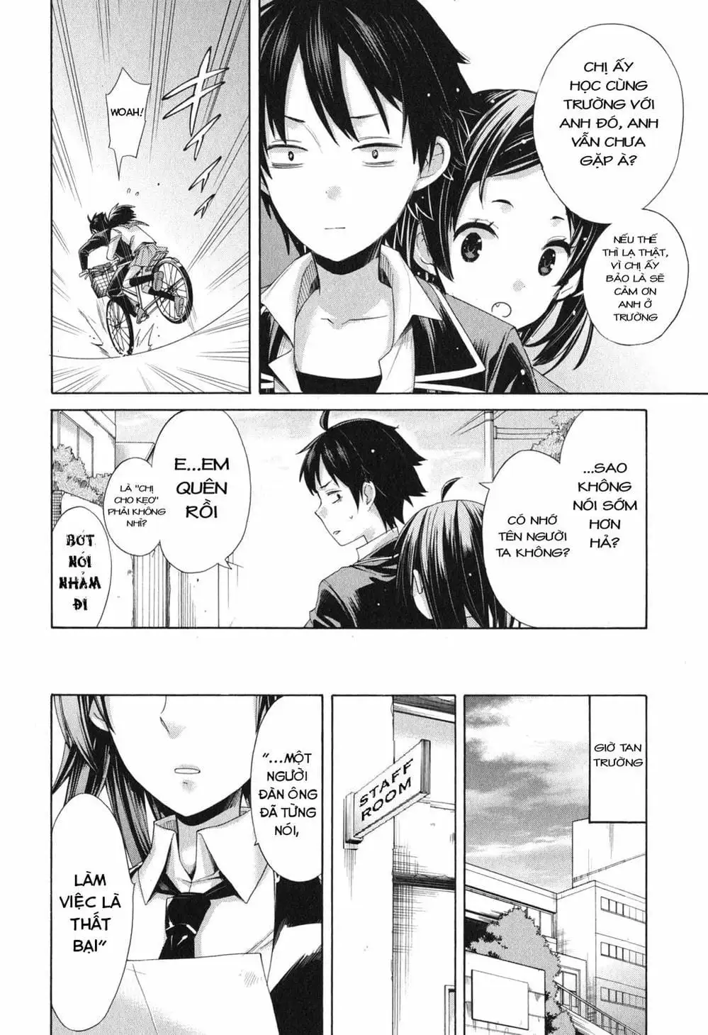 Truyện Tranh Chuyện Tình Thanh Xuân Bi Hài Của Tôi Quả Nhiên Là Sai Lầm - Oregairu trang 6