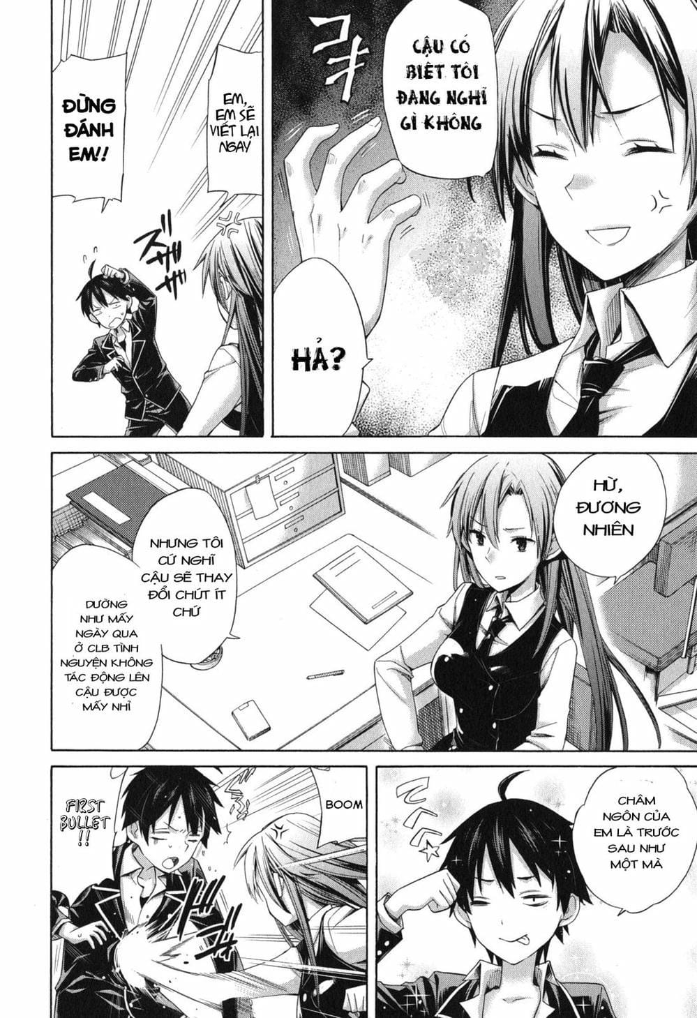 Truyện Tranh Chuyện Tình Thanh Xuân Bi Hài Của Tôi Quả Nhiên Là Sai Lầm - Oregairu trang 6