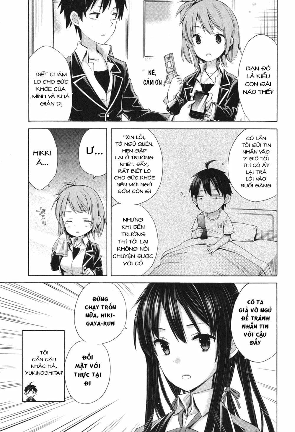 Truyện Tranh Chuyện Tình Thanh Xuân Bi Hài Của Tôi Quả Nhiên Là Sai Lầm - Oregairu trang 6