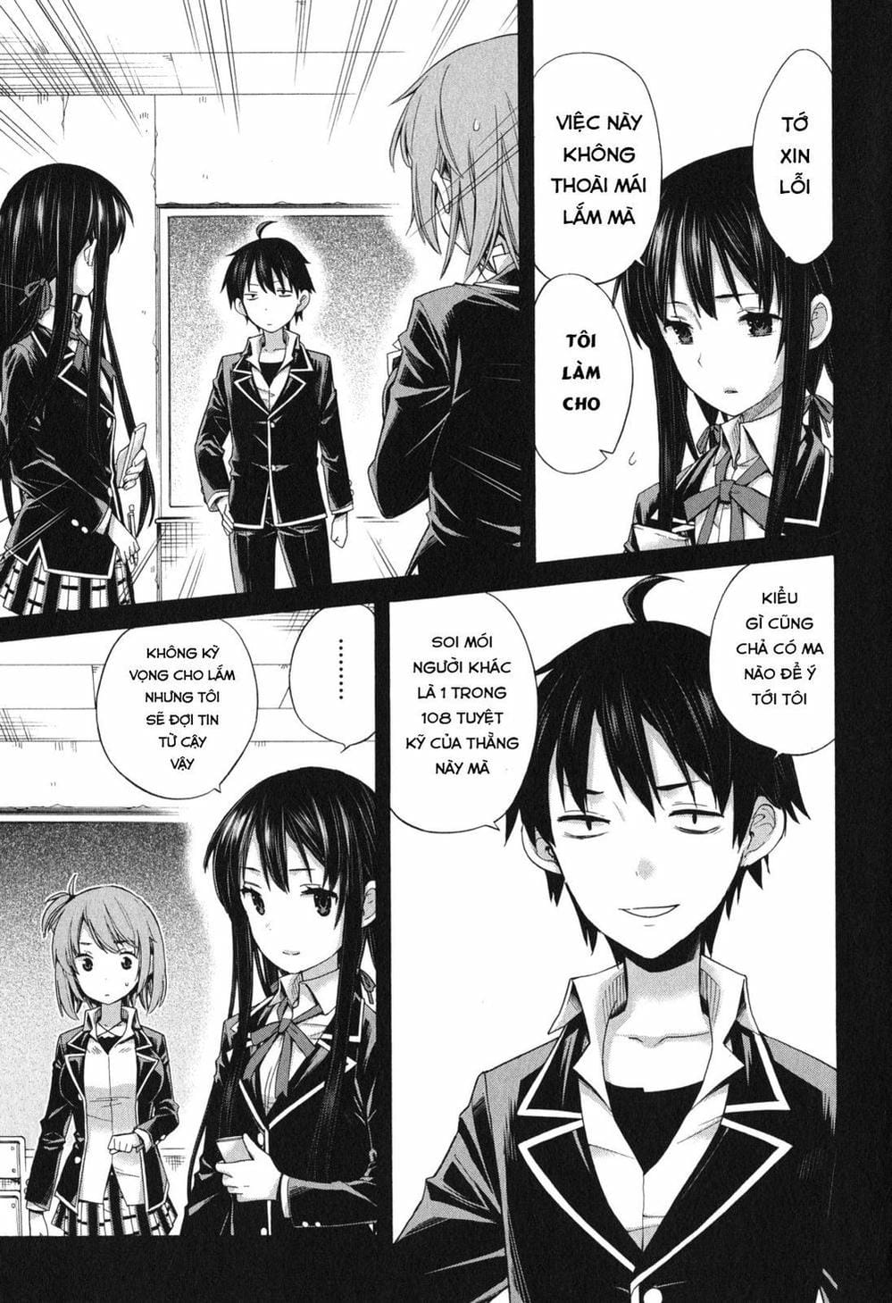 Truyện Tranh Chuyện Tình Thanh Xuân Bi Hài Của Tôi Quả Nhiên Là Sai Lầm - Oregairu trang 6