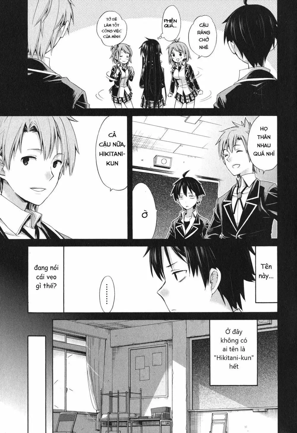 Truyện Tranh Chuyện Tình Thanh Xuân Bi Hài Của Tôi Quả Nhiên Là Sai Lầm - Oregairu trang 6