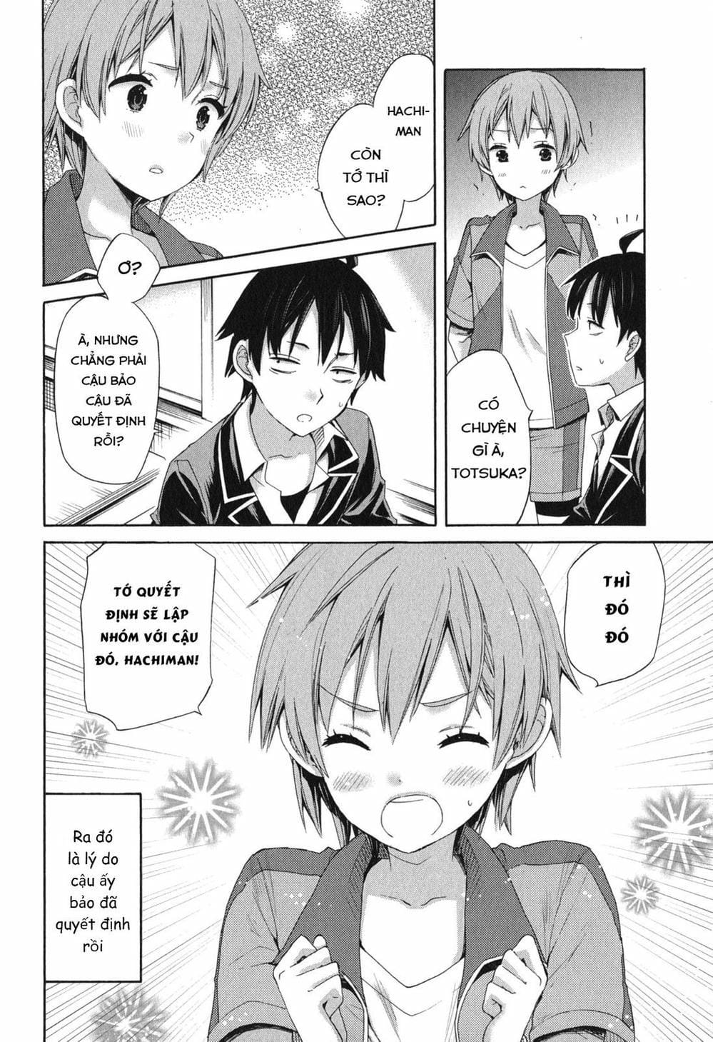 Truyện Tranh Chuyện Tình Thanh Xuân Bi Hài Của Tôi Quả Nhiên Là Sai Lầm - Oregairu trang 6