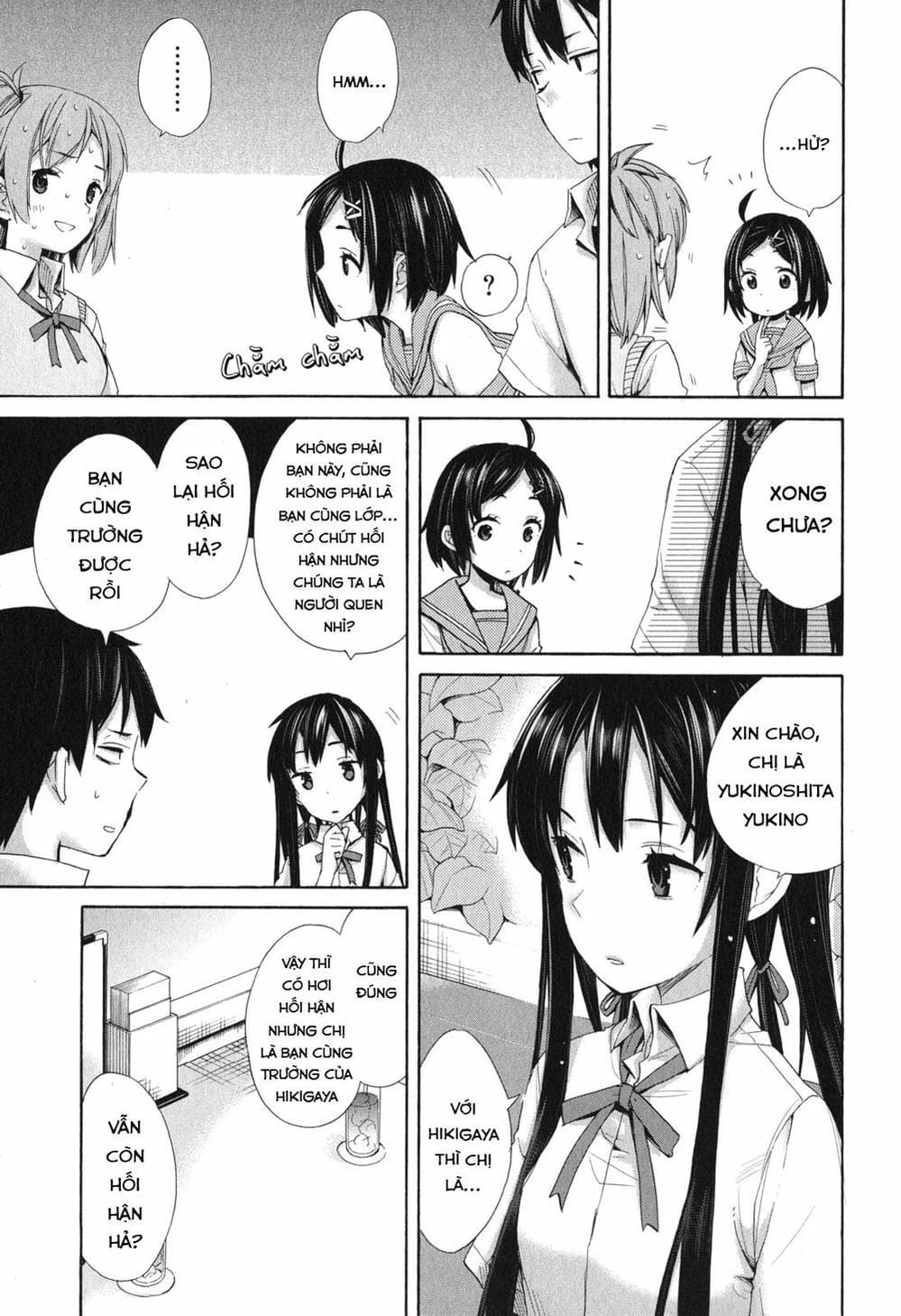 Truyện Tranh Chuyện Tình Thanh Xuân Bi Hài Của Tôi Quả Nhiên Là Sai Lầm - Oregairu trang 6