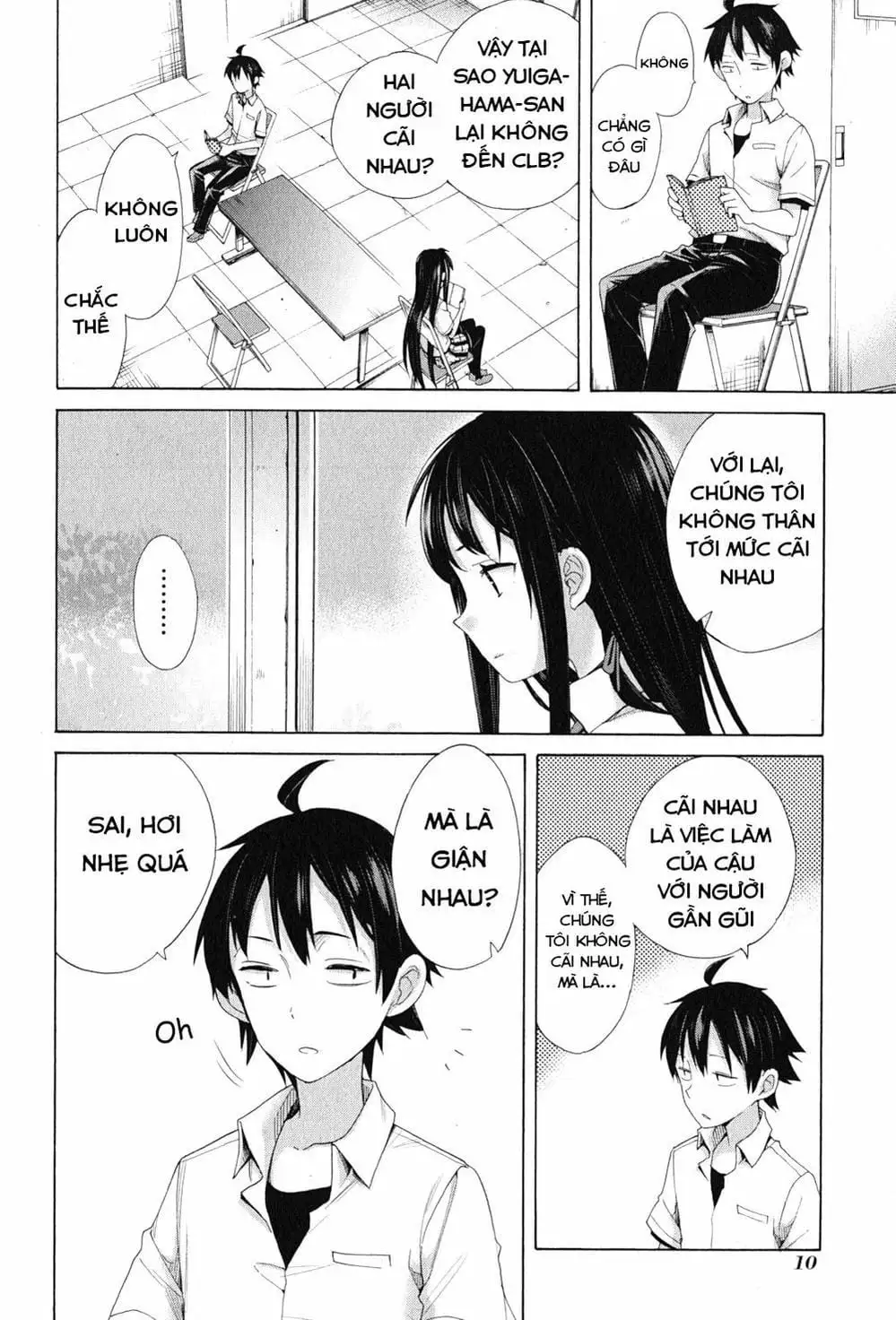 Truyện Tranh Chuyện Tình Thanh Xuân Bi Hài Của Tôi Quả Nhiên Là Sai Lầm - Oregairu trang 6