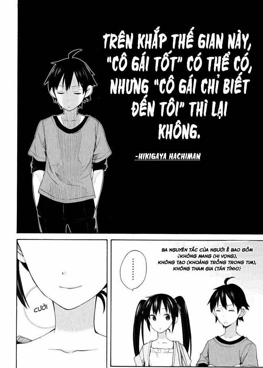 Truyện Tranh Chuyện Tình Thanh Xuân Bi Hài Của Tôi Quả Nhiên Là Sai Lầm - Oregairu trang 6