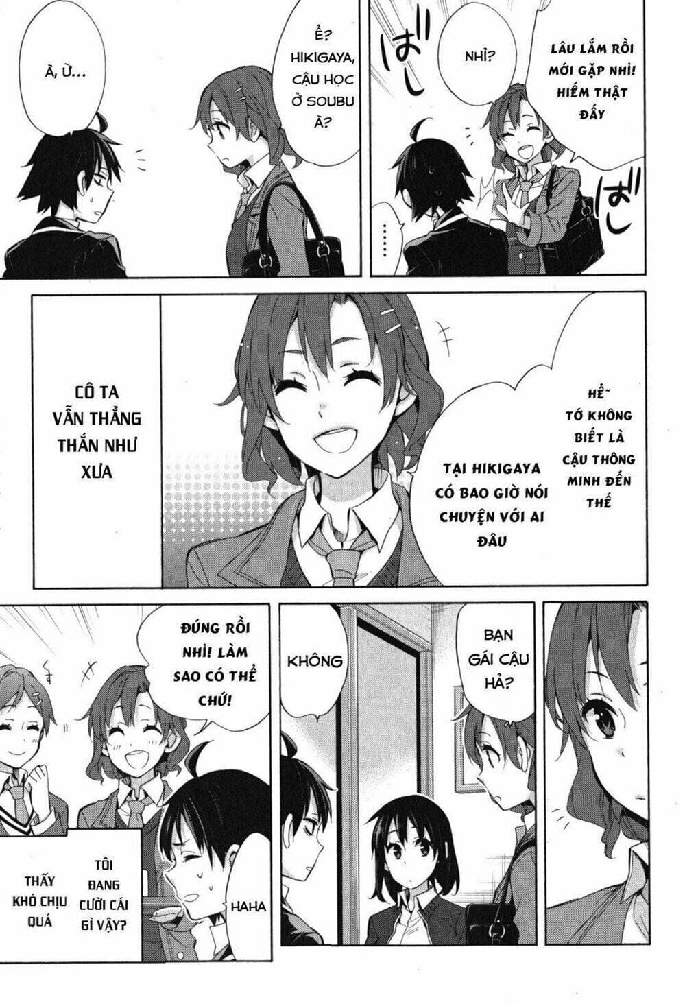 Truyện Tranh Chuyện Tình Thanh Xuân Bi Hài Của Tôi Quả Nhiên Là Sai Lầm - Oregairu trang 6