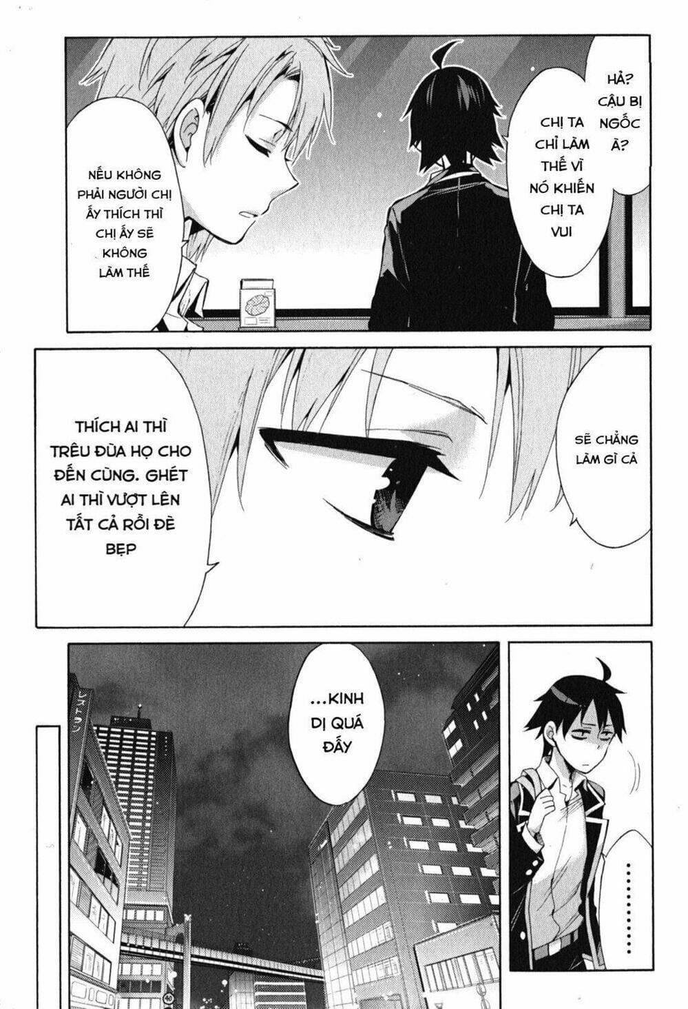 Truyện Tranh Chuyện Tình Thanh Xuân Bi Hài Của Tôi Quả Nhiên Là Sai Lầm - Oregairu trang 6