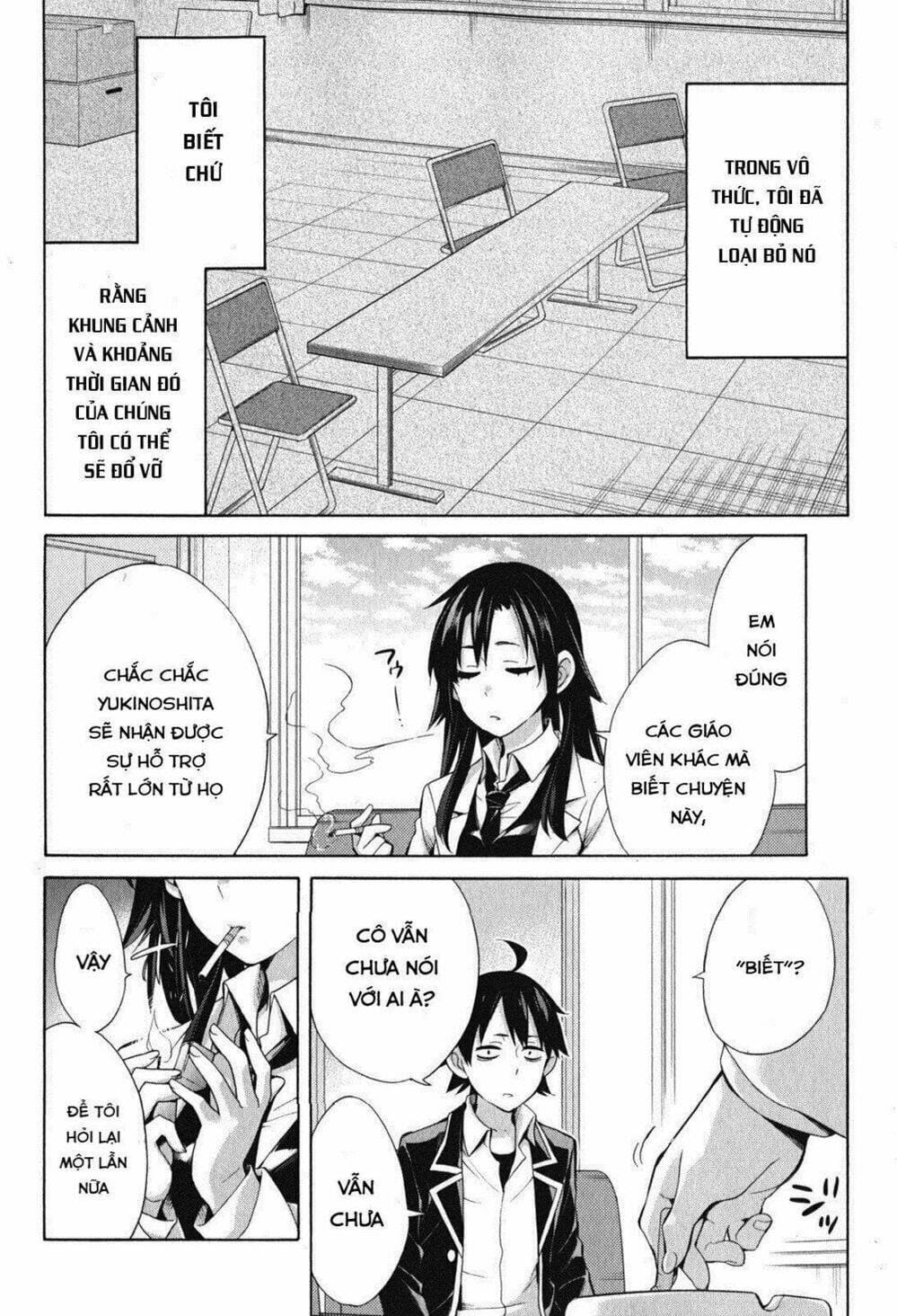 Truyện Tranh Chuyện Tình Thanh Xuân Bi Hài Của Tôi Quả Nhiên Là Sai Lầm - Oregairu trang 6