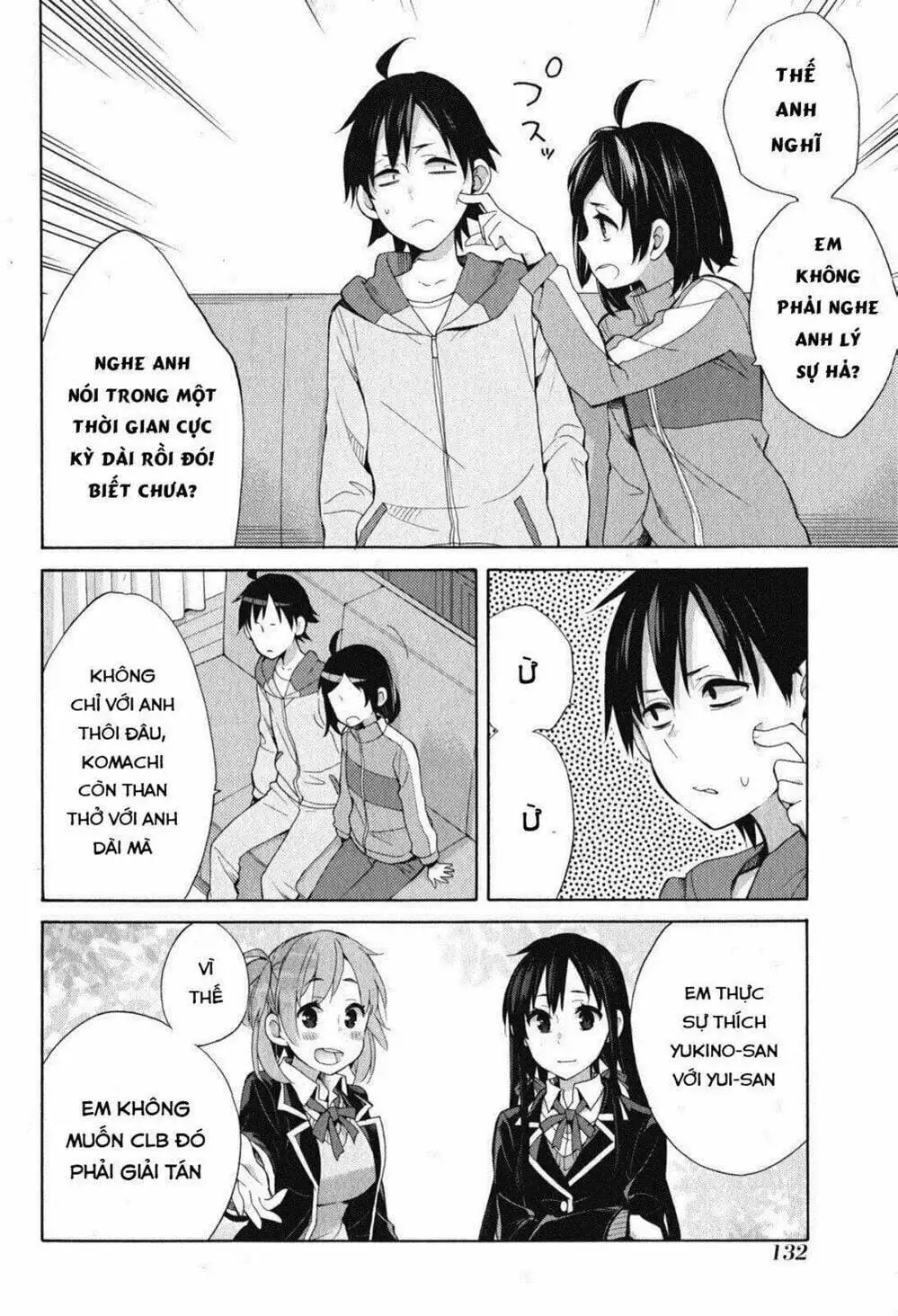 Truyện Tranh Chuyện Tình Thanh Xuân Bi Hài Của Tôi Quả Nhiên Là Sai Lầm - Oregairu trang 6