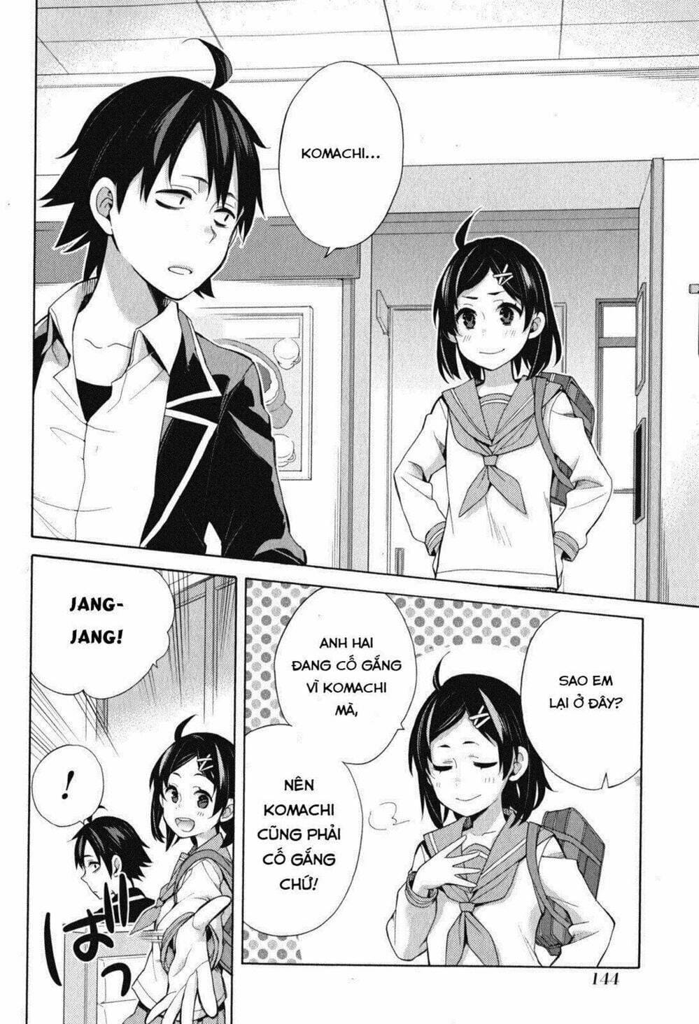 Truyện Tranh Chuyện Tình Thanh Xuân Bi Hài Của Tôi Quả Nhiên Là Sai Lầm - Oregairu trang 6