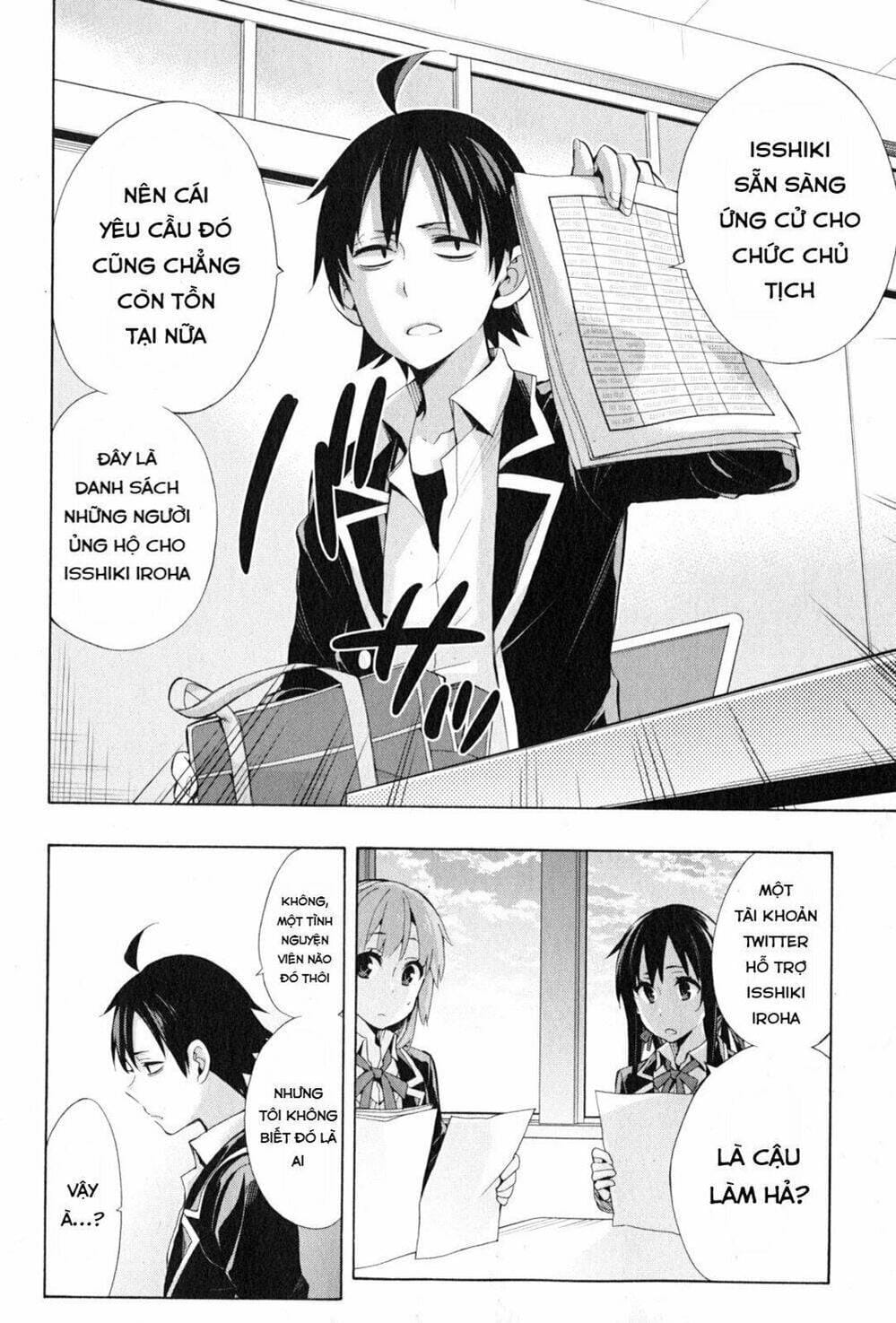 Truyện Tranh Chuyện Tình Thanh Xuân Bi Hài Của Tôi Quả Nhiên Là Sai Lầm - Oregairu trang 6