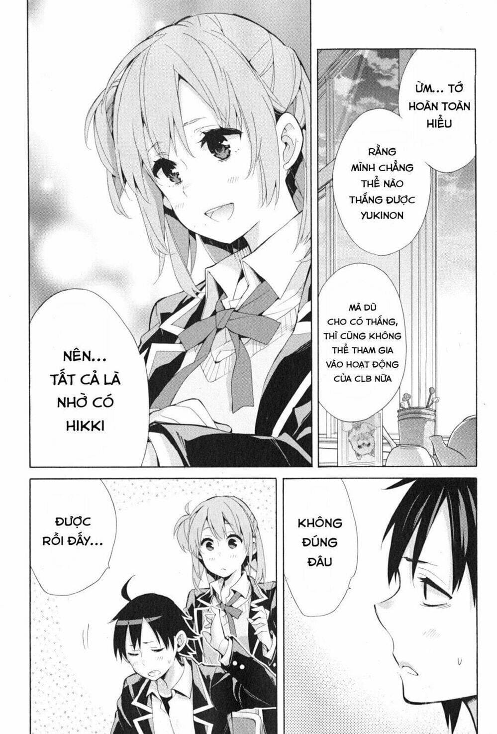 Truyện Tranh Chuyện Tình Thanh Xuân Bi Hài Của Tôi Quả Nhiên Là Sai Lầm - Oregairu trang 6