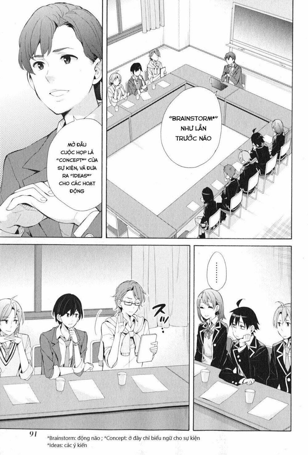 Truyện Tranh Chuyện Tình Thanh Xuân Bi Hài Của Tôi Quả Nhiên Là Sai Lầm - Oregairu trang 6