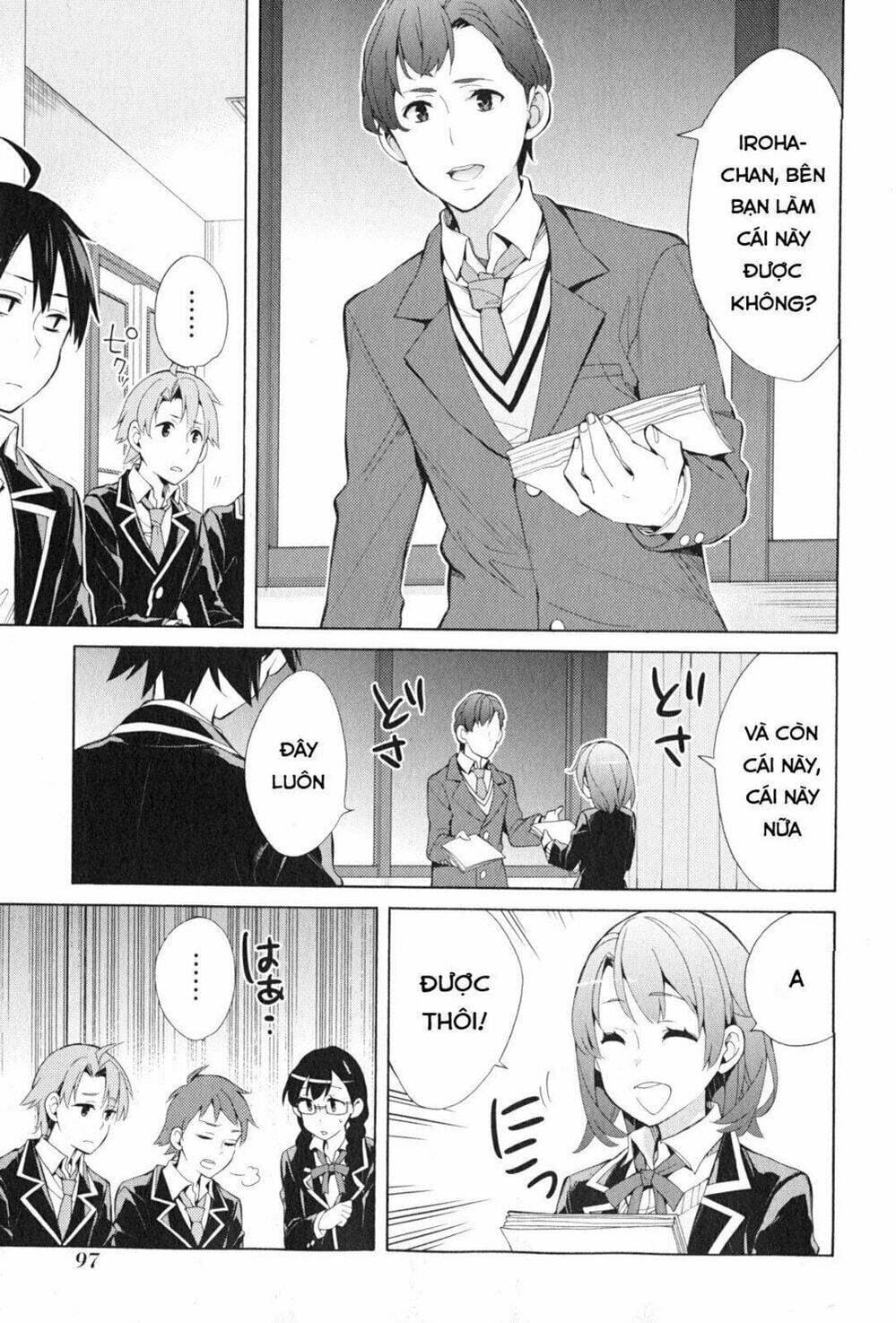 Truyện Tranh Chuyện Tình Thanh Xuân Bi Hài Của Tôi Quả Nhiên Là Sai Lầm - Oregairu trang 6