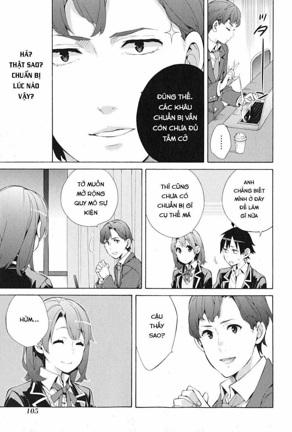 Truyện Tranh Chuyện Tình Thanh Xuân Bi Hài Của Tôi Quả Nhiên Là Sai Lầm - Oregairu trang 6