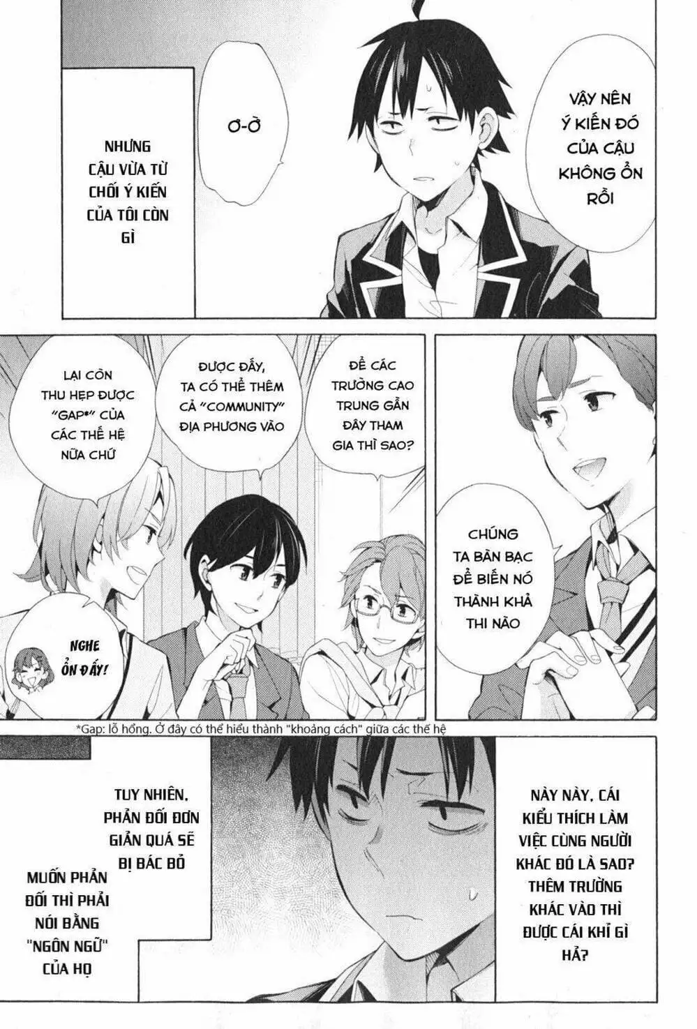 Truyện Tranh Chuyện Tình Thanh Xuân Bi Hài Của Tôi Quả Nhiên Là Sai Lầm - Oregairu trang 6