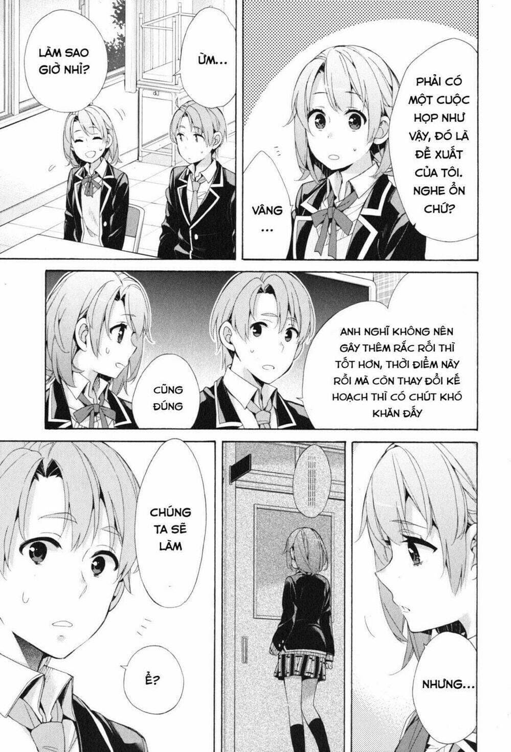Truyện Tranh Chuyện Tình Thanh Xuân Bi Hài Của Tôi Quả Nhiên Là Sai Lầm - Oregairu trang 6