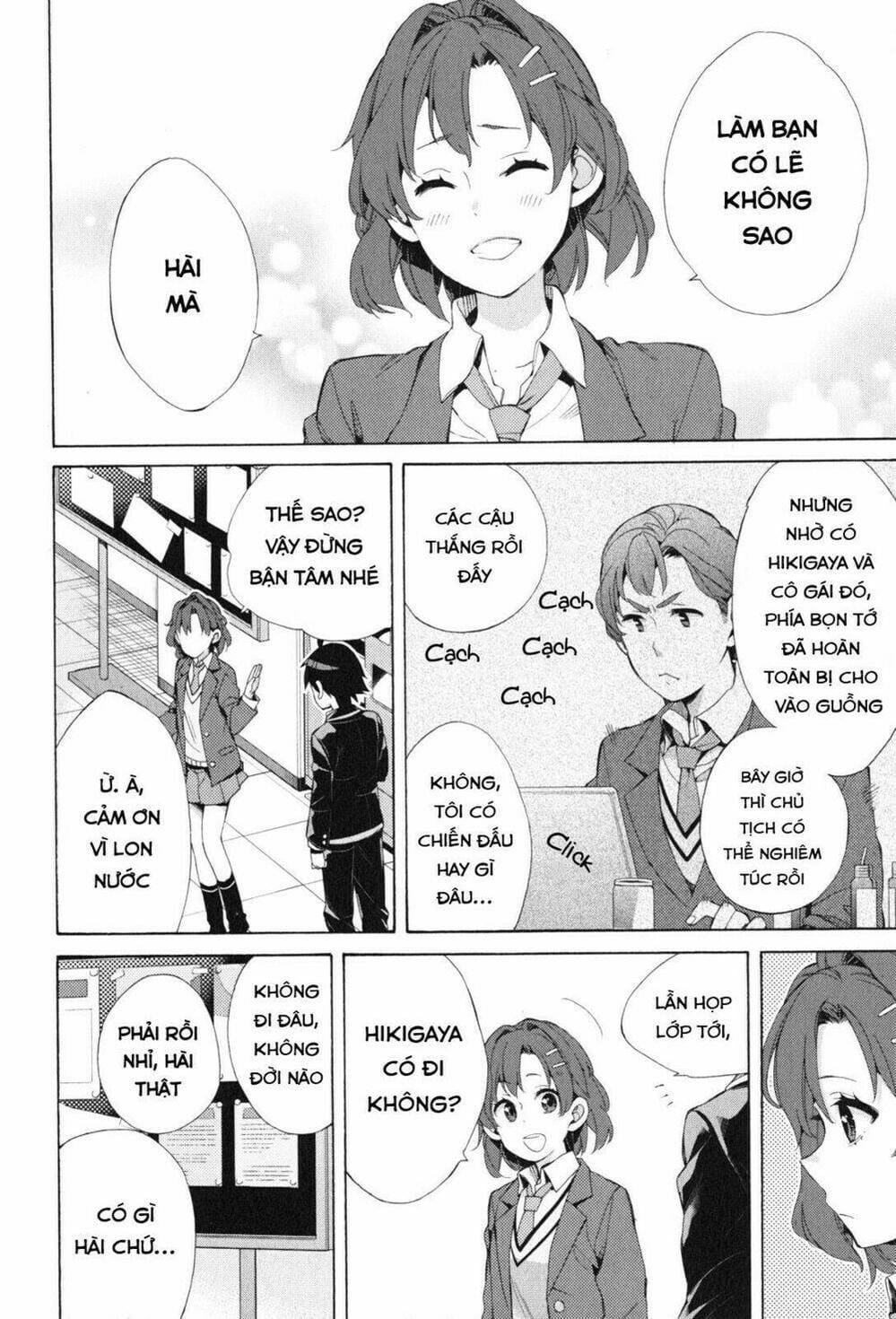 Truyện Tranh Chuyện Tình Thanh Xuân Bi Hài Của Tôi Quả Nhiên Là Sai Lầm - Oregairu trang 6