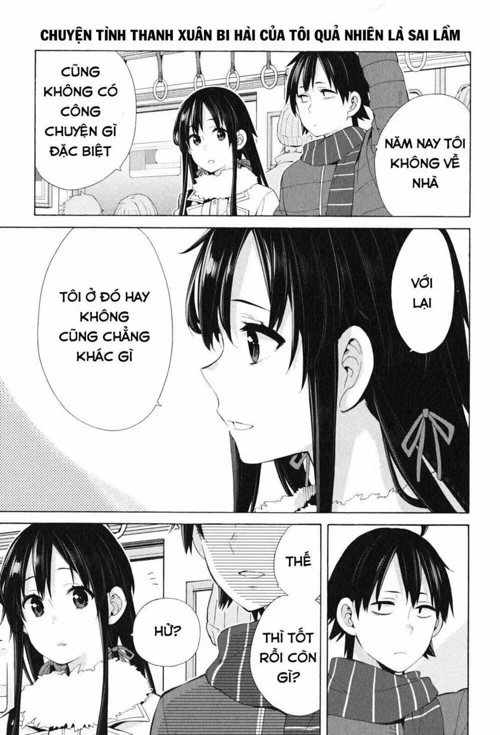 Truyện Tranh Chuyện Tình Thanh Xuân Bi Hài Của Tôi Quả Nhiên Là Sai Lầm - Oregairu trang 6