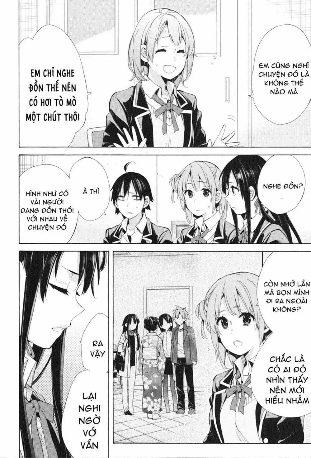 Truyện Tranh Chuyện Tình Thanh Xuân Bi Hài Của Tôi Quả Nhiên Là Sai Lầm - Oregairu trang 6