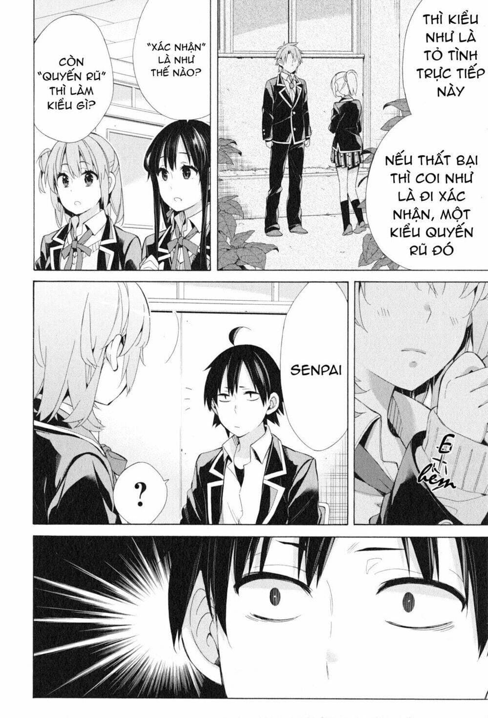Truyện Tranh Chuyện Tình Thanh Xuân Bi Hài Của Tôi Quả Nhiên Là Sai Lầm - Oregairu trang 6