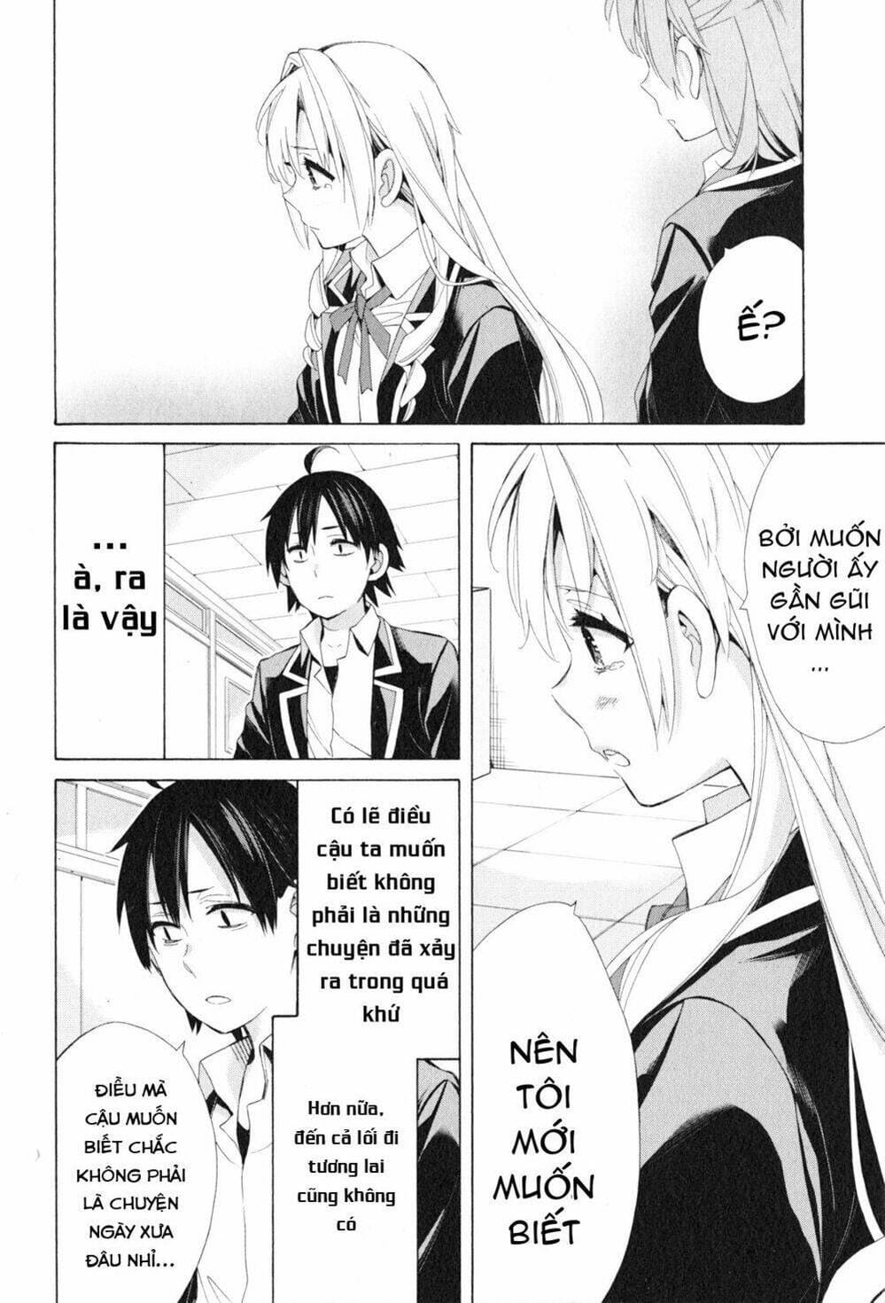 Truyện Tranh Chuyện Tình Thanh Xuân Bi Hài Của Tôi Quả Nhiên Là Sai Lầm - Oregairu trang 6