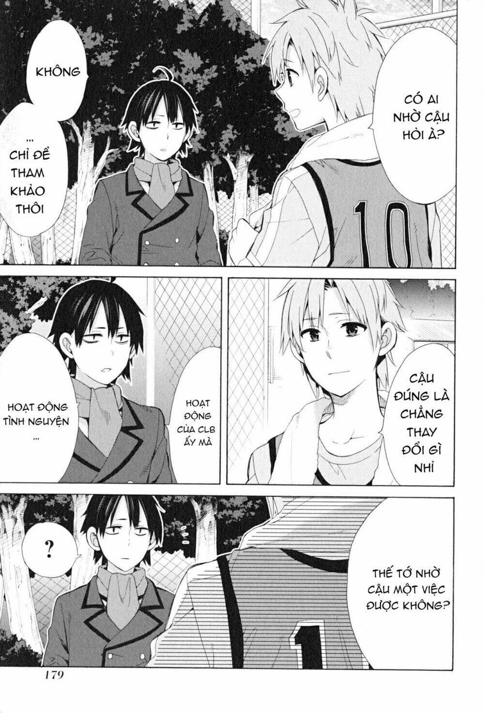 Truyện Tranh Chuyện Tình Thanh Xuân Bi Hài Của Tôi Quả Nhiên Là Sai Lầm - Oregairu trang 6