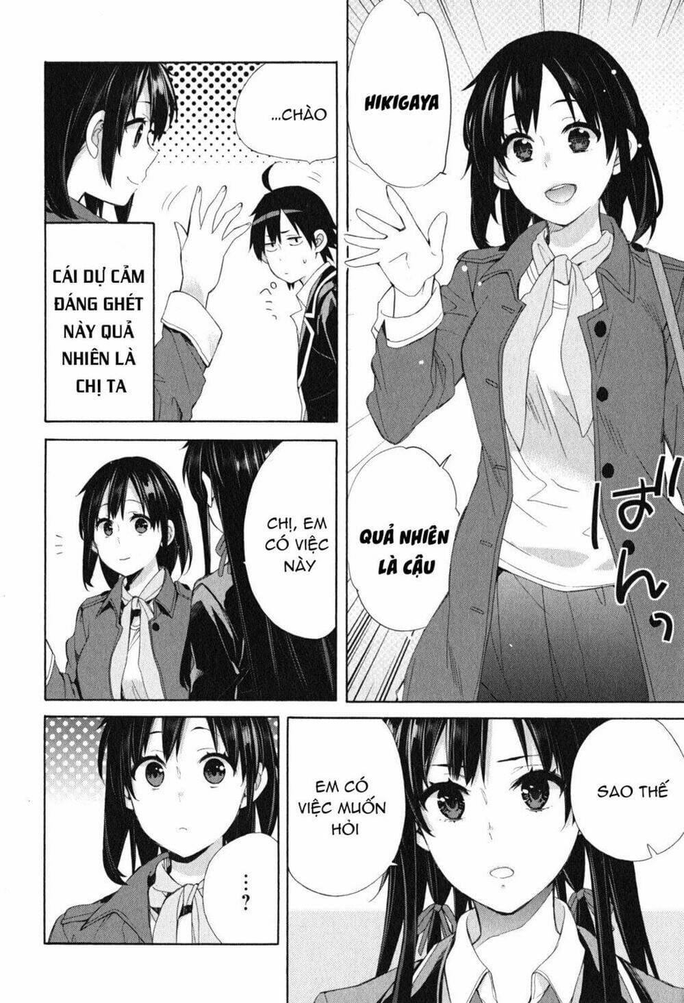 Truyện Tranh Chuyện Tình Thanh Xuân Bi Hài Của Tôi Quả Nhiên Là Sai Lầm - Oregairu trang 6