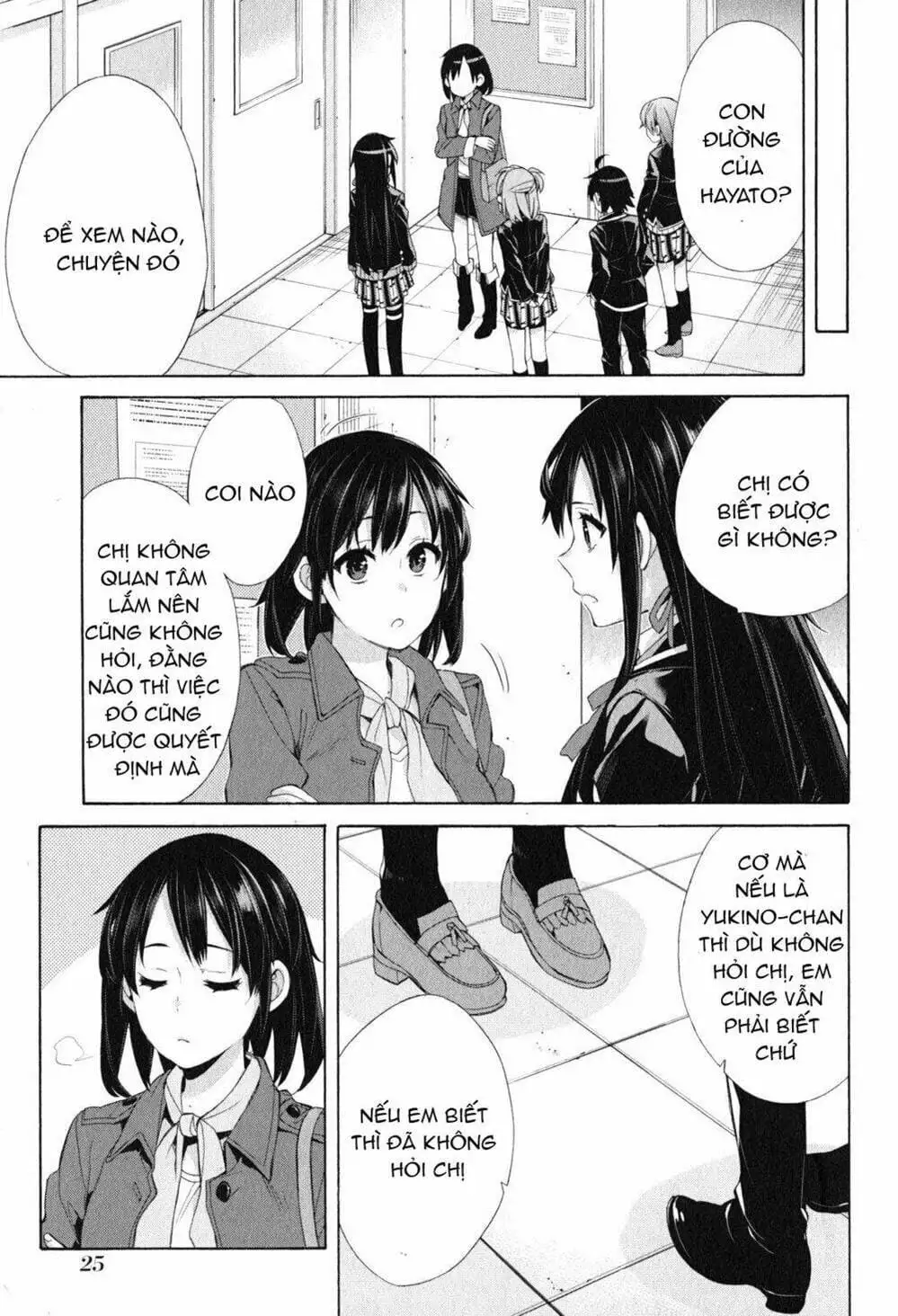 Truyện Tranh Chuyện Tình Thanh Xuân Bi Hài Của Tôi Quả Nhiên Là Sai Lầm - Oregairu trang 6
