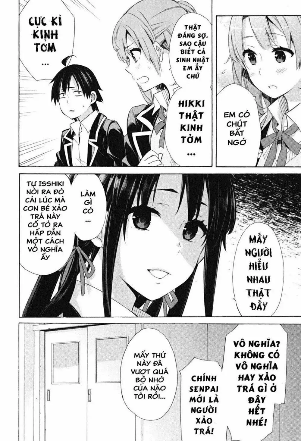 Truyện Tranh Chuyện Tình Thanh Xuân Bi Hài Của Tôi Quả Nhiên Là Sai Lầm - Oregairu trang 6