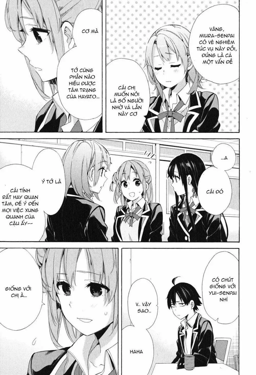 Truyện Tranh Chuyện Tình Thanh Xuân Bi Hài Của Tôi Quả Nhiên Là Sai Lầm - Oregairu trang 6