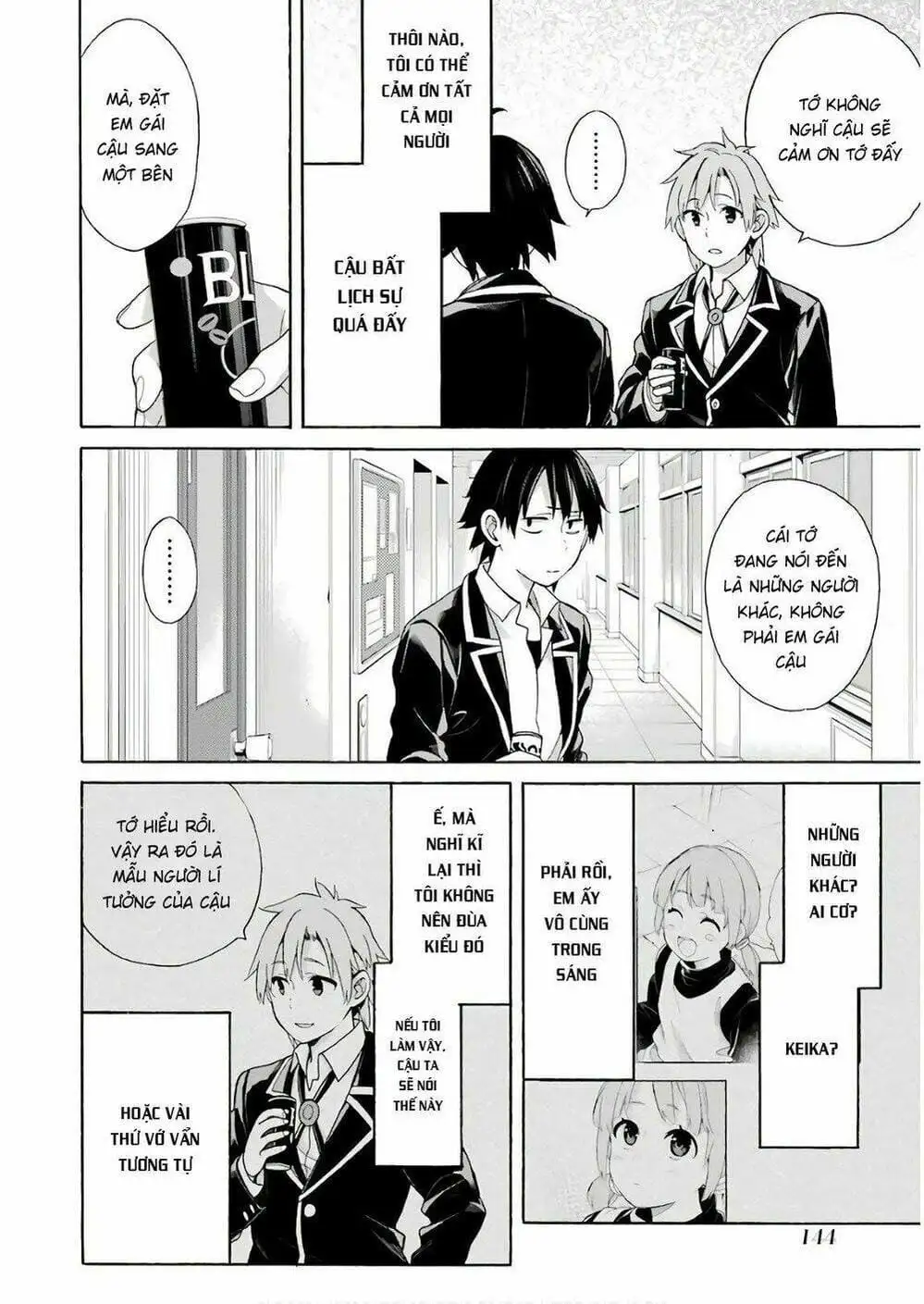 Truyện Tranh Chuyện Tình Thanh Xuân Bi Hài Của Tôi Quả Nhiên Là Sai Lầm - Oregairu trang 6