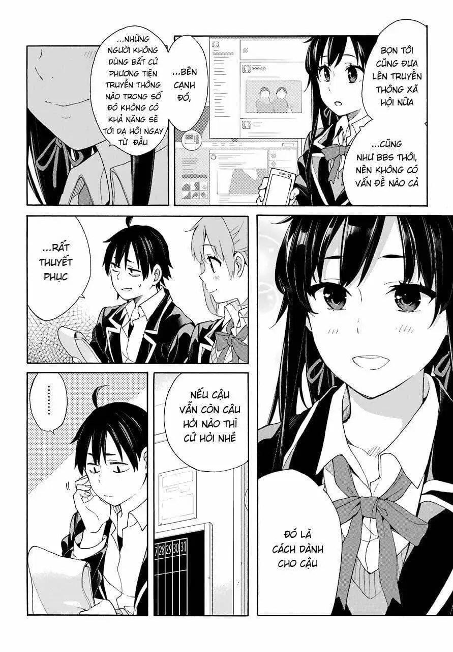 Truyện Tranh Chuyện Tình Thanh Xuân Bi Hài Của Tôi Quả Nhiên Là Sai Lầm - Oregairu trang 6