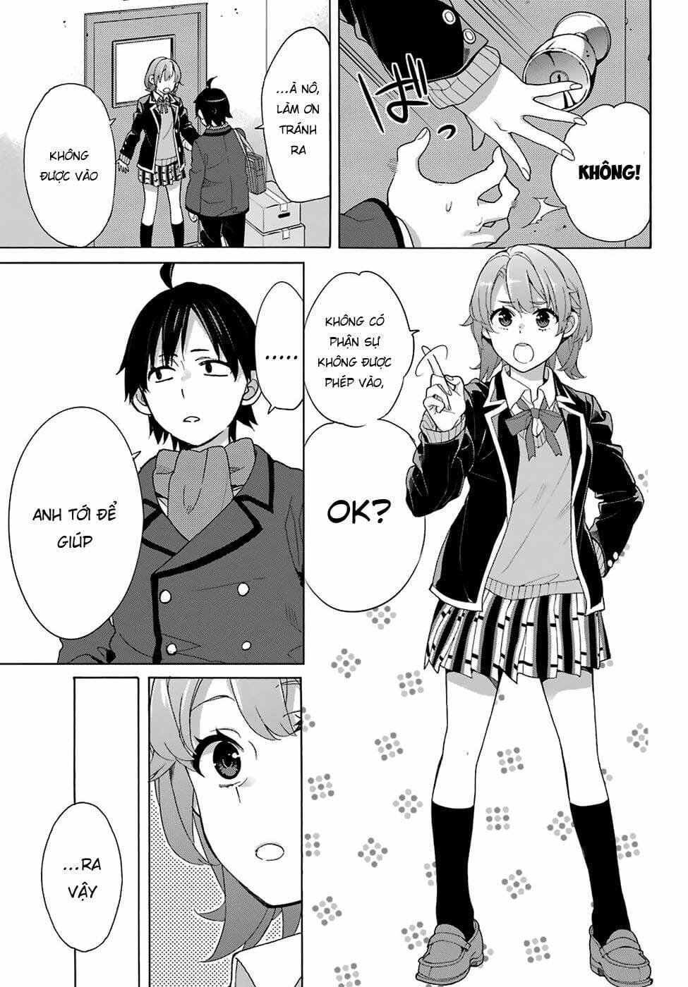 Truyện Tranh Chuyện Tình Thanh Xuân Bi Hài Của Tôi Quả Nhiên Là Sai Lầm - Oregairu trang 6