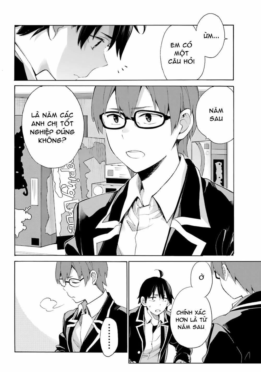 Truyện Tranh Chuyện Tình Thanh Xuân Bi Hài Của Tôi Quả Nhiên Là Sai Lầm - Oregairu trang 6