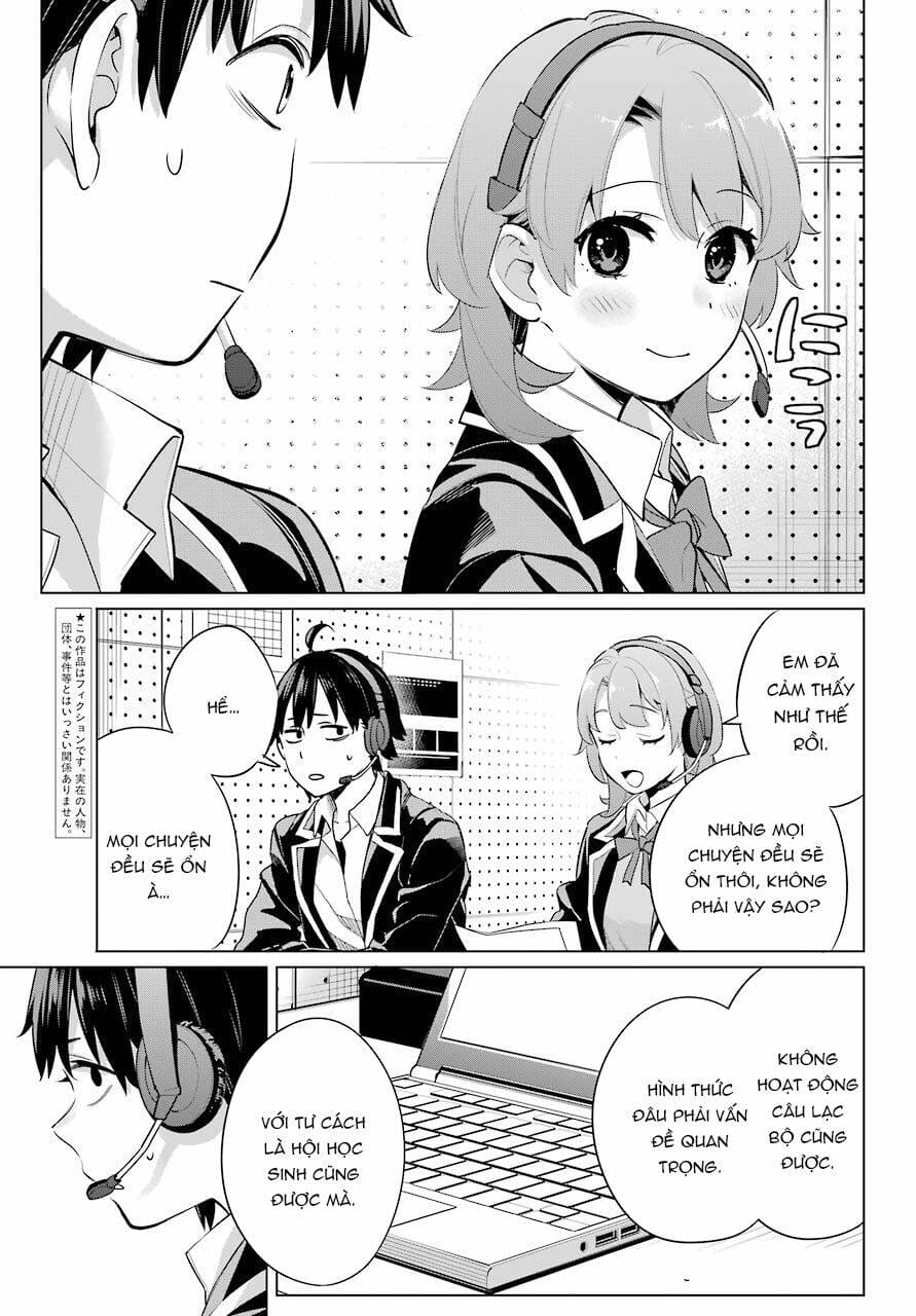 Truyện Tranh Chuyện Tình Thanh Xuân Bi Hài Của Tôi Quả Nhiên Là Sai Lầm - Oregairu trang 6