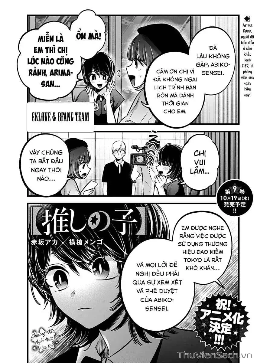 Truyện Tranh Đứa Con Của Thần Tượng - Oshi No Ko trang 5