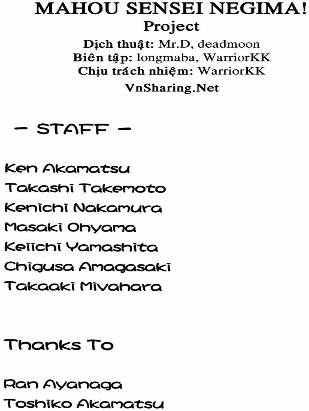 Truyện Tranh Pháp Sư Tí Hon Negima - Mahou Sensei Negima! trang 10