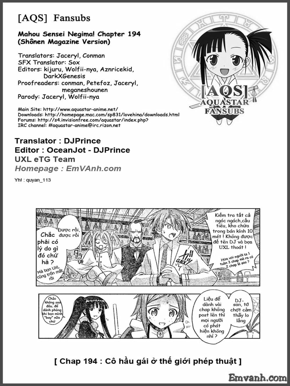 Truyện Tranh Pháp Sư Tí Hon Negima - Mahou Sensei Negima! trang 10