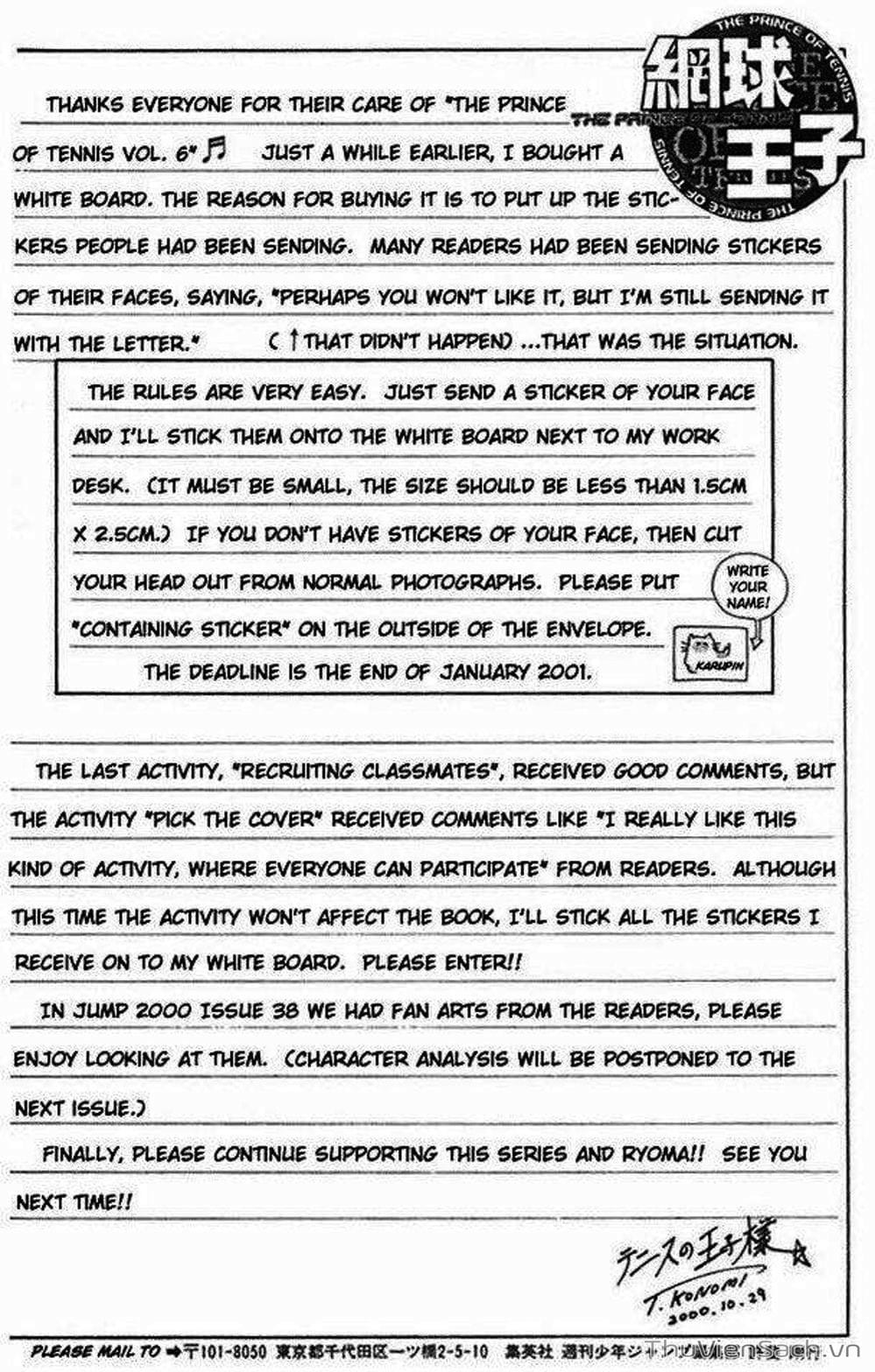 Truyện Tranh Hoàng Tử Tennis - Prince Of Tennis trang 3