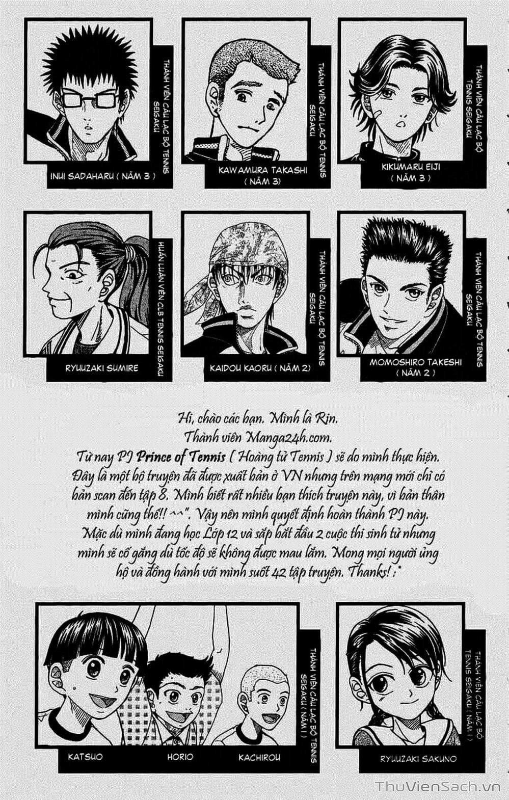 Truyện Tranh Hoàng Tử Tennis - Prince Of Tennis trang 3