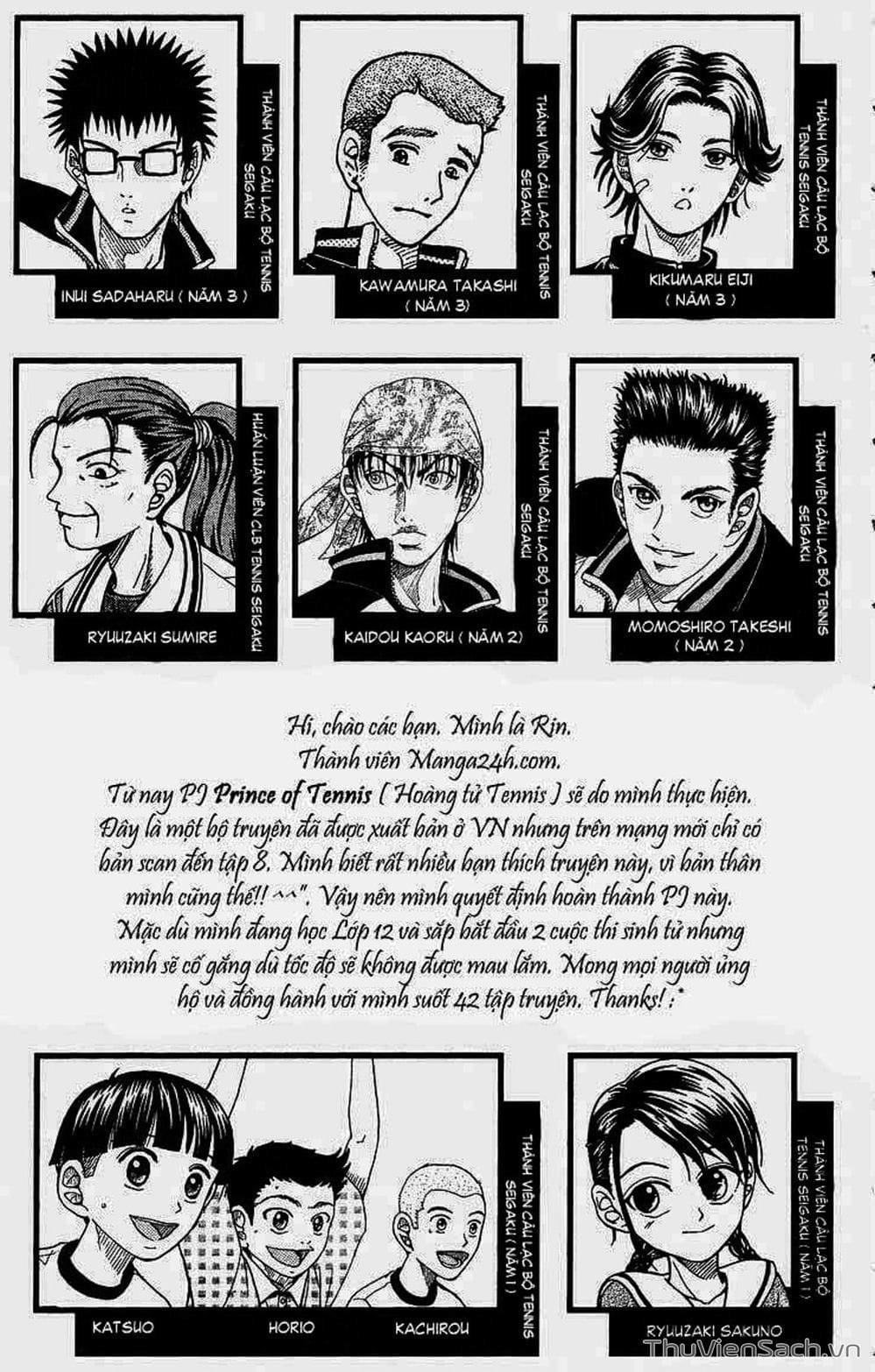 Truyện Tranh Hoàng Tử Tennis - Prince Of Tennis trang 3