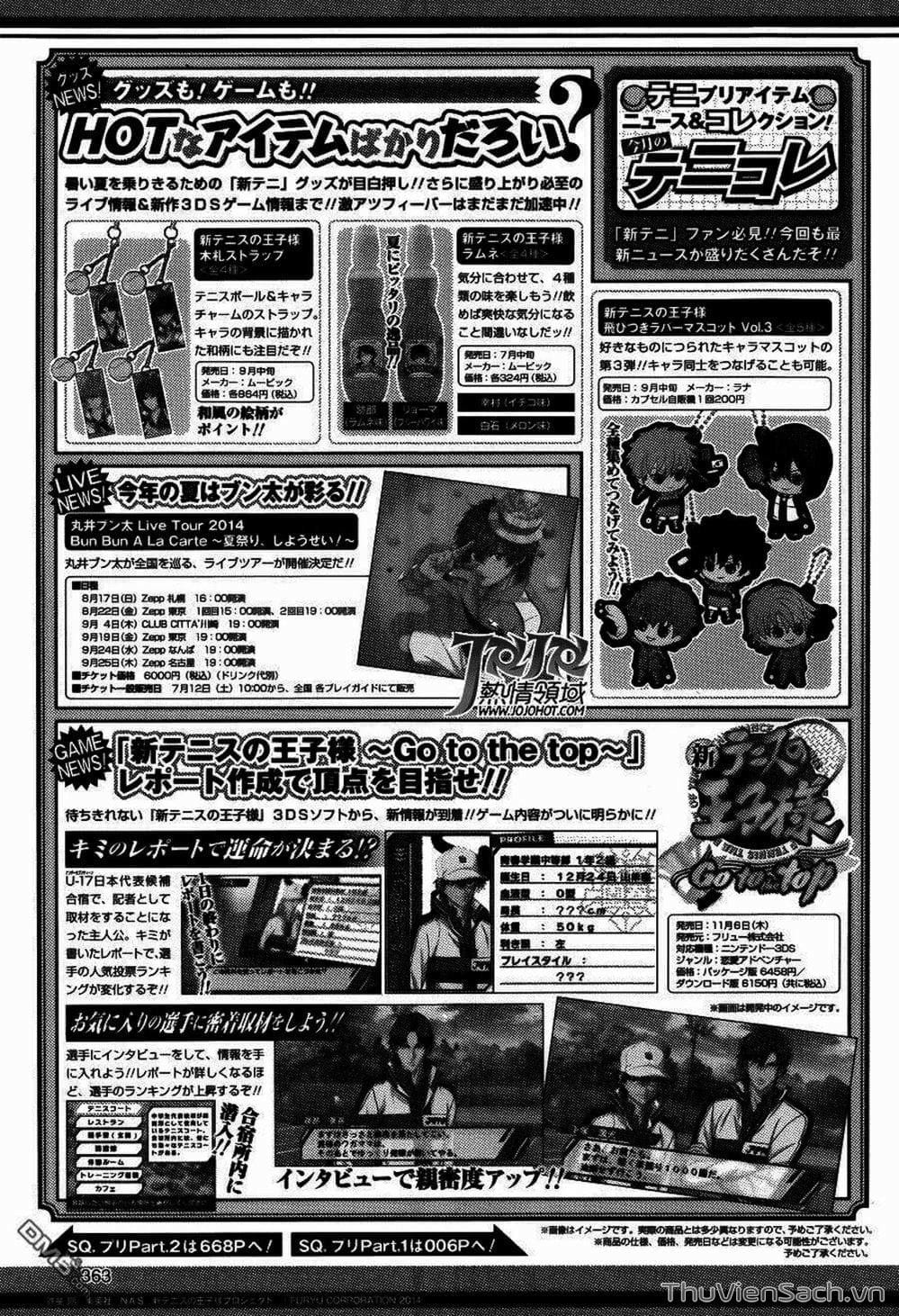 Truyện Tranh Hoàng Tử Tennis - Prince Of Tennis trang 3