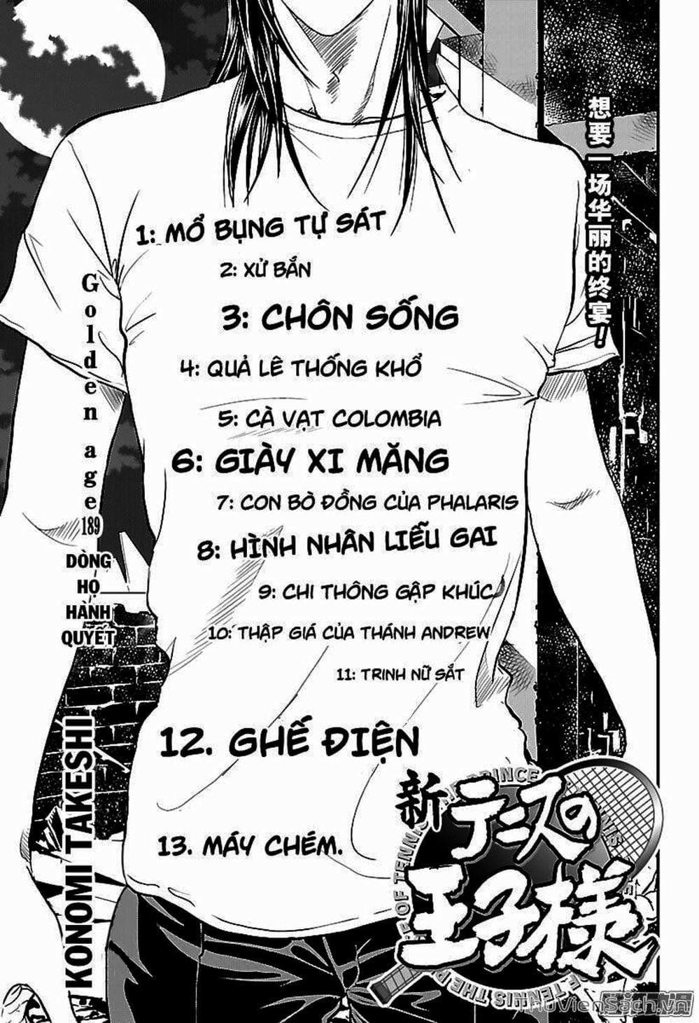 Truyện Tranh Hoàng Tử Tennis - Prince Of Tennis trang 3