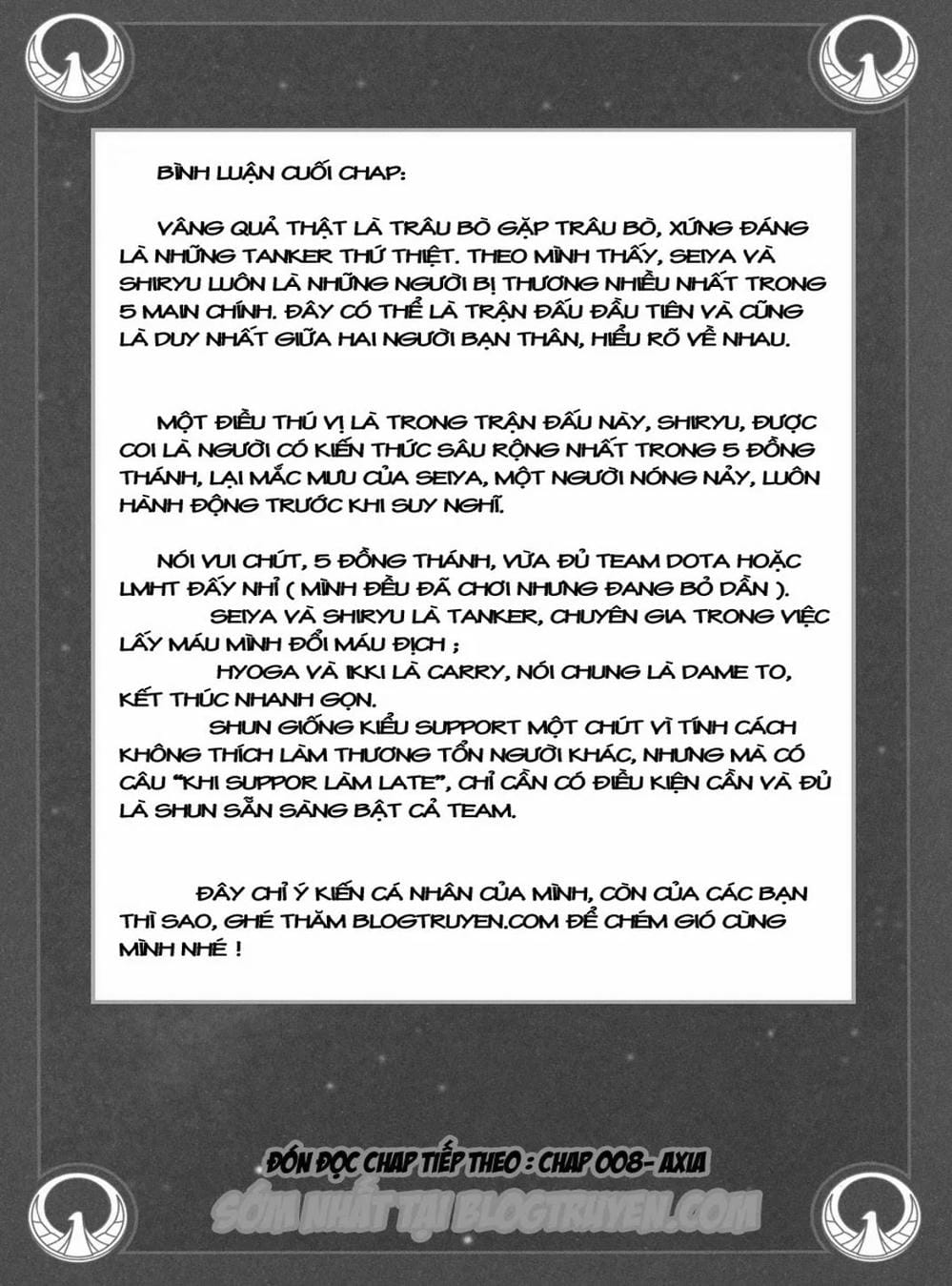 Truyện Tranh Áo Giáp Vàng - Saint Seiya trang 4