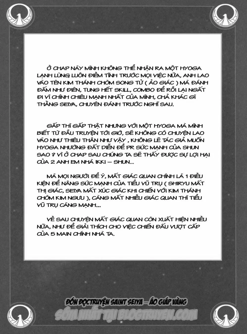 Truyện Tranh Áo Giáp Vàng - Saint Seiya trang 4